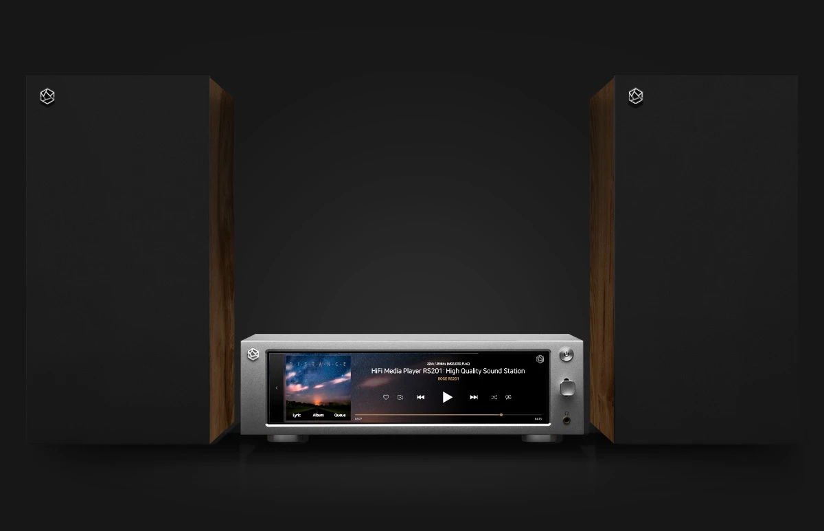 Rose RS-201 con diffusori passivi
